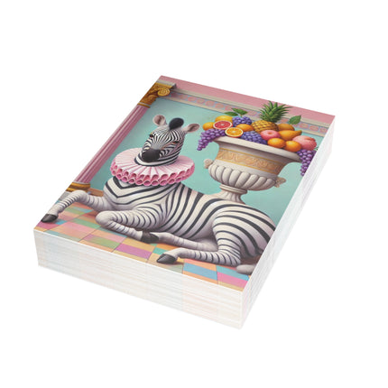 Zebra, Fruit, and Pink Columns Postcard Bundles (envelopes included) - Bundles of 10, 30, 50 Pieces