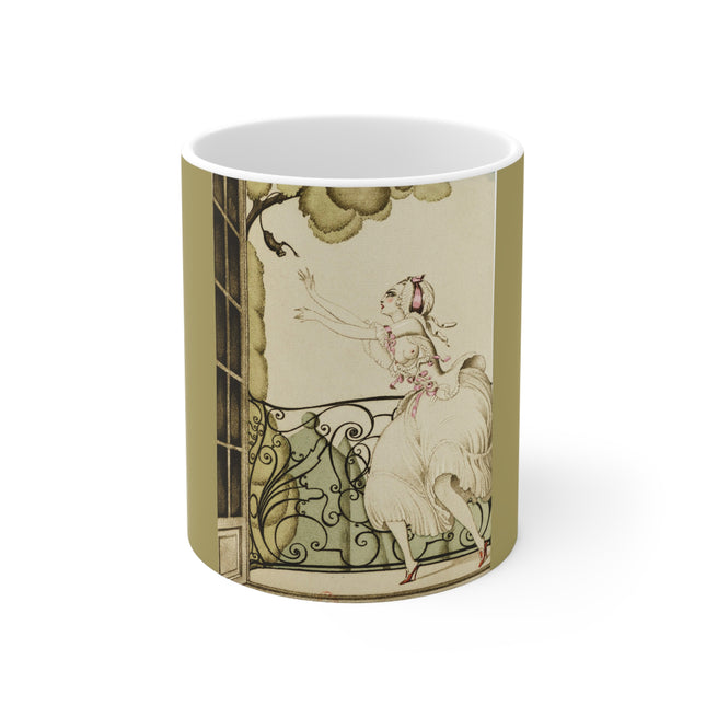 Sur talons rouges (On Red Heels) pl 02 by Gerda Wegener Ceramic Mug 11oz