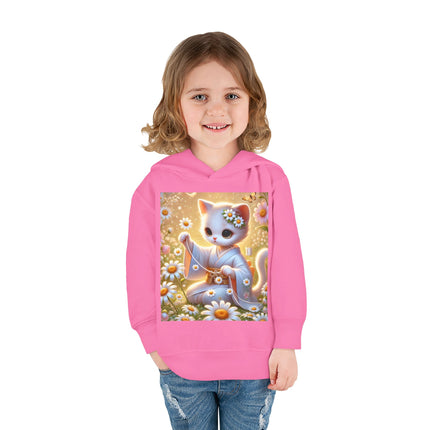 Daisy Chain Whimsy Toddler Pullover Fleece Hoodie