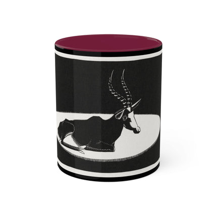 “Goat” (“Blesbok”) by Samuel Jessurun de Mesquita Colorful Mugs, 11oz