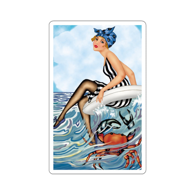 Playful Waves and Fashion Follies Kiss-Cut Stickers (4 Sizes)