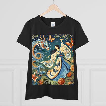 Fairy Waltz in the Butterfly Garden Cotton Tee