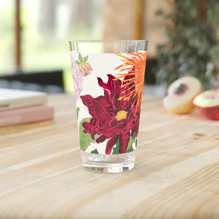 Dahlia Flower by Tanigami Kônan Glass, 16oz