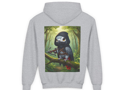 The African Grey Sentinel Youth Heavy Blend Hooded Sweatshirt