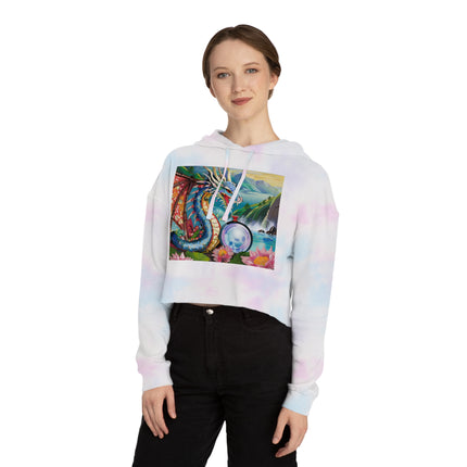 Wisdom's Guardian Cropped Hooded Sweatshirt