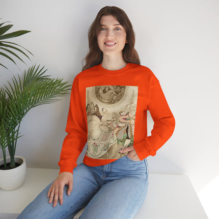 Sur talons rouges (On Red Heels) pl 01 by Gerda Wegener Heavy Blend™ Crewneck Sweatshirt