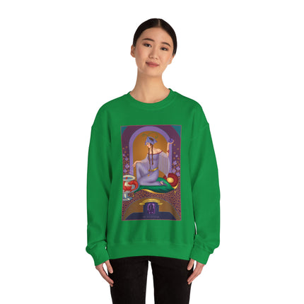 February & Amethyst (from the Gem Series) by Sofia Chiostri Heavy Blend™ Crewneck Sweatshirt