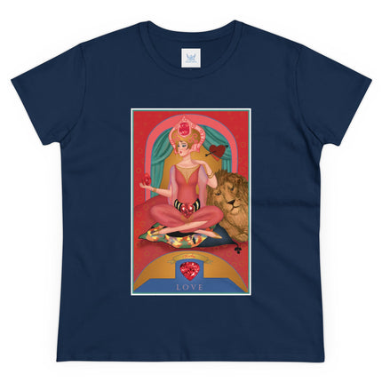 July & Ruby (from the Gem Series) by Sofia Chiostri Women's Midweight Cotton Tee