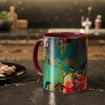 Golden Wisteria Symphony Colorful Mugs (11oz, 15oz)