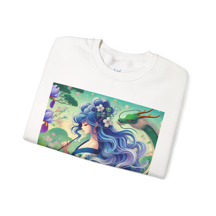 Fairy of the Koi Pond Heavy Blend™ Crewneck Sweatshirt