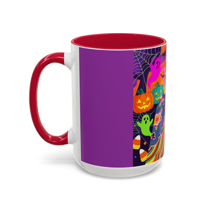 🌈👻 The Rainbow Ghost Masquerade Colorful Mug – Colorful Halloween Charm