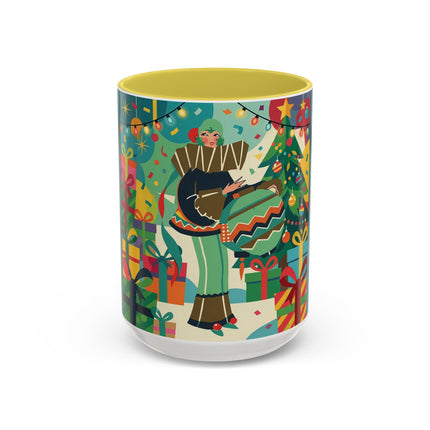 🎄✨ The Lady Of The Christmas Ornament Colorful Mug – Art Deco Holiday Fantasy