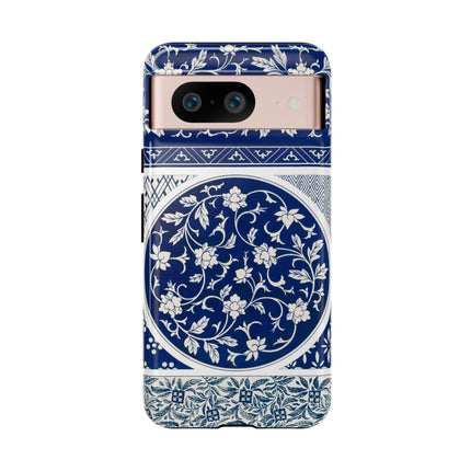 Blue Flower Pattern by Owen Jones Phone Cases