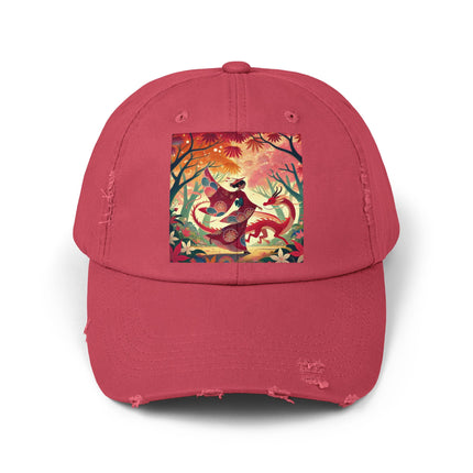 The Dragon Fairy’s Dance Unisex Distressed Cap