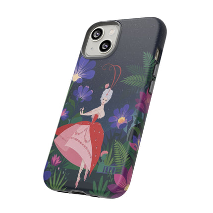 🌺✨ The Lady Of The Starlit Enchanted Garden Phone Case – Art Deco Floral Fantasy