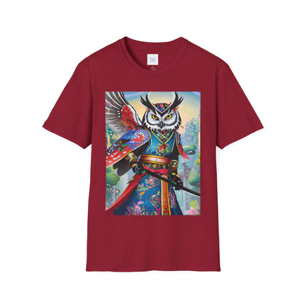 Cyberpunk Samurai Owl Softstyle T-Shirt