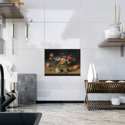 Flower Still Life by Ambrosius Bosschaert Ceramic Tile