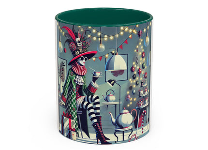 Whimsical Christmas Tea Party Colorful Mugs (11oz, 15oz)