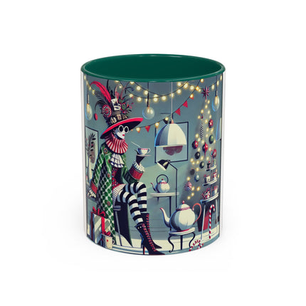 Whimsical Christmas Tea Party Colorful Mugs (11oz, 15oz)
