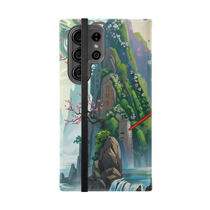 🐘⚔️ Cyberpunk Elephant Samurai Flip Case – Ancient Wisdom & Neon Power