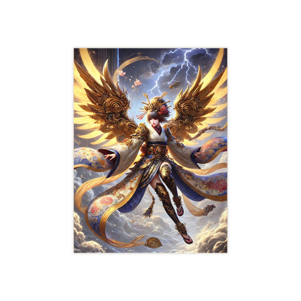Valkyrie Descending Through Storm Ceramic Tile