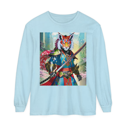 Cyberpunk Samurai Lion Long Sleeve T-Shirt