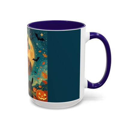🦇🎃 The Witch Of Batwing Pumpkin Hollow Colorful Mug – Moonlit Halloween Charm