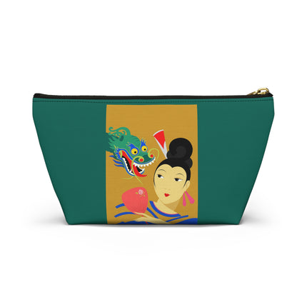 Dragon Fan Cosmetic Bag – Bold Chinese Fantasy & Elegant Strength