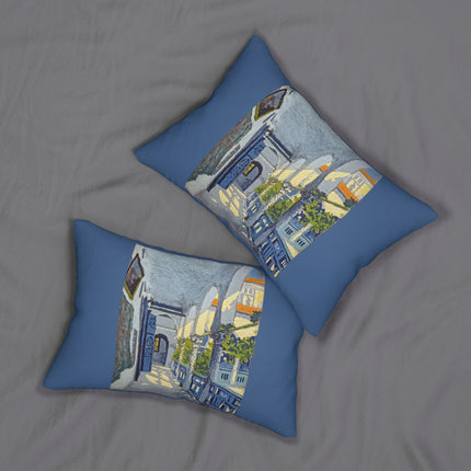 Gallery of a Moroccan Riad by George Gaudion Spun Polyester Lumbar Pillow
