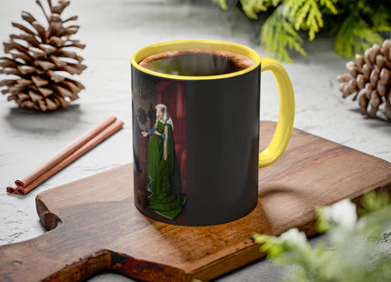 Arnolfini Portrait by Jan Van Eyck Colorful Mugs (11oz, 15oz)