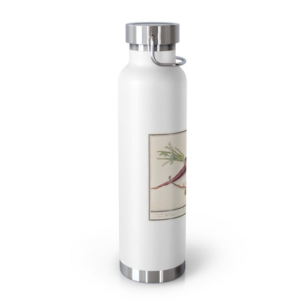 Carrot, Daucus carota and red currant, Ribes rubrum by Anselmus Boëtius de Boodt Copper Vacuum Insulated Bottle, 22oz