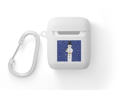Snowman in Falling Snow AirPods Cover