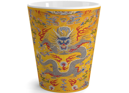 The Imperial 12-Symbol Robe, A Dragon's Regalia Latte Mug