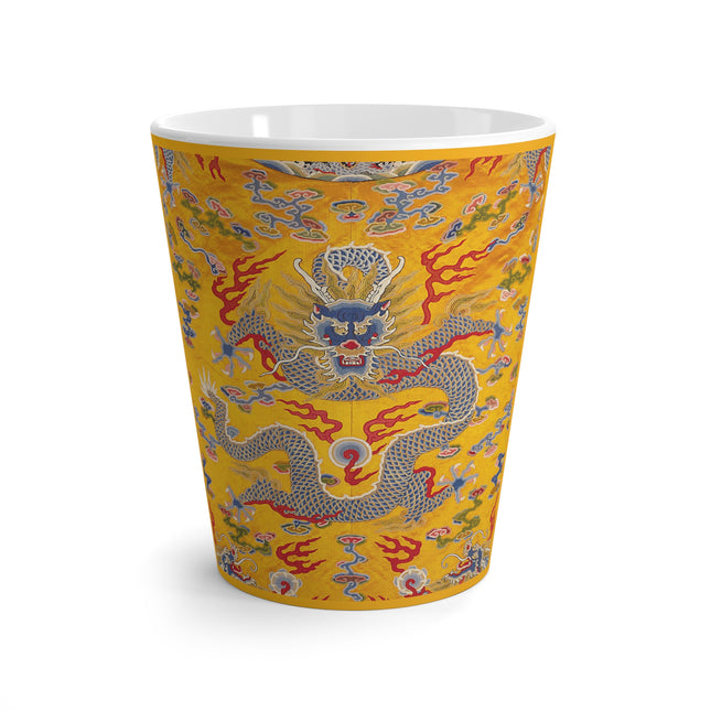 The Imperial 12-Symbol Robe, A Dragon's Regalia Latte Mug