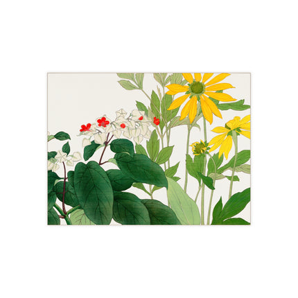 Clerodendrum & Rudbeckia by Tanigami Kônan Ceramic Tile