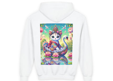 Geisha Kitten’s River Voyage Youth Heavy Blend Hooded Sweatshirt