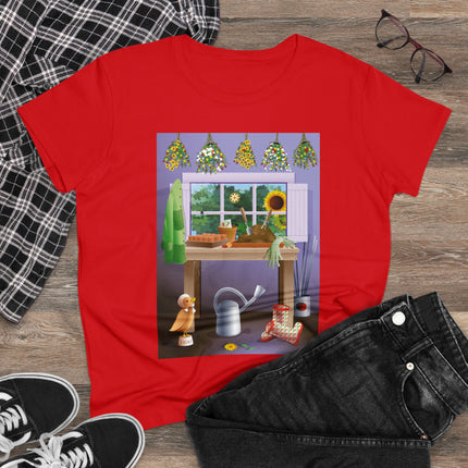 A Gardener's Haven Women's Midweight Cotton Tee