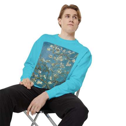 Almond Blossom by Vincent van Gogh Unisex Garment-Dyed Sweatshirt
