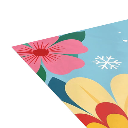 🌸🎁 The Lady Of The Christmas Flower Garden Greeting Card – Art Deco Holiday Fantasy