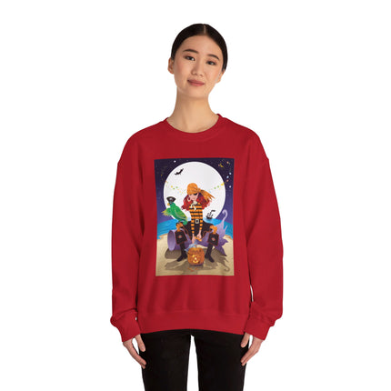 Moonlit Pirate Halloween Unisex Heavy Blend™ Crewneck Sweatshirt