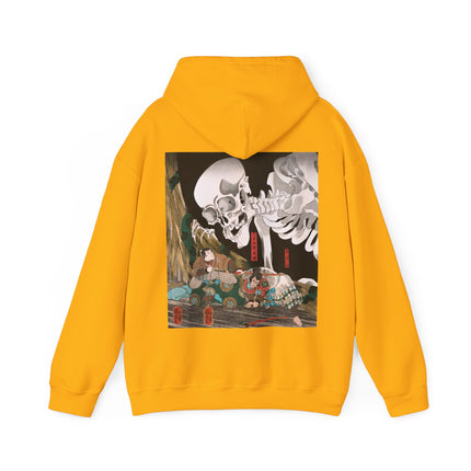 Mitsukuni Defying the Skeleton Spectre by Utagawa Kuniyoshi Heavy Blend™ Hooded Sweatshirt