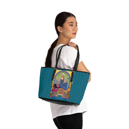 December & Tanzanite (from the Gem Series) by Sofia Chiostri PU Leather Shoulder Bag