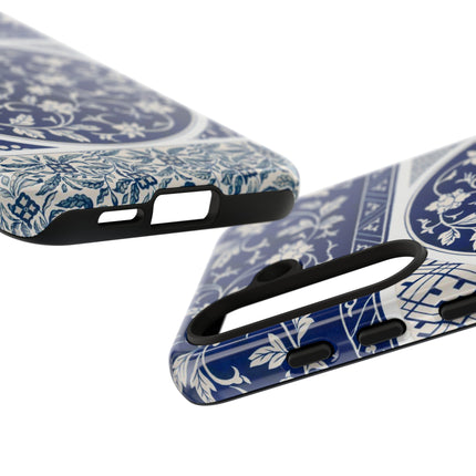 Blue Flower Pattern by Owen Jones Phone Cases
