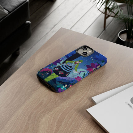 🌸🐦 The Lady Of The Midnight Bird Garden Phone Case – Art Deco Floral Fantasy