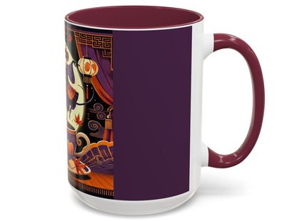 Theatrical Halloween Mice on Teacup Colorful Mugs (11oz, 15oz)