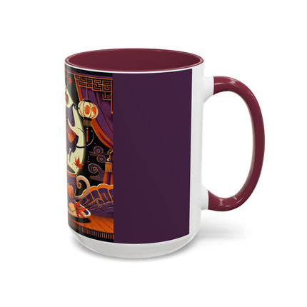 Theatrical Halloween Mice on Teacup Colorful Mugs (11oz, 15oz)