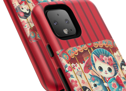 Geisha Kitten's Enchanted Carousel Phone Cases