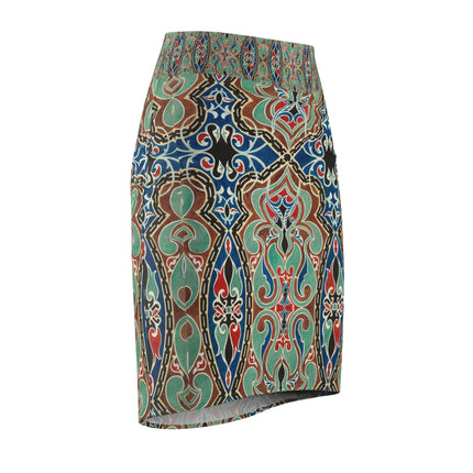 Arabian Ornament by Elizabeth A. Nedwill Women's Pencil Skirt (AOP)