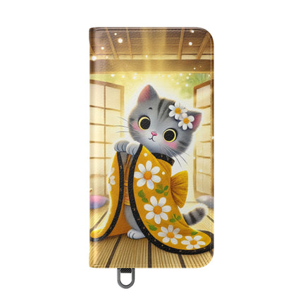 🐱🍵 Playful Kitten in the Tea Room Flip Case – Curious Charm & Cozy Whimsy