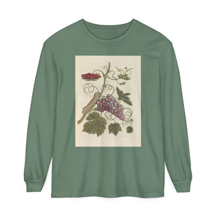 Botanical Pl.49 by Maria Sibylla Garment-dyed Long Sleeve T-Shirt